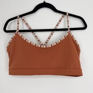 Spiritual Gangster Hailey Dream Tech Eco Jersey Wireless Bra Activewear Women XL